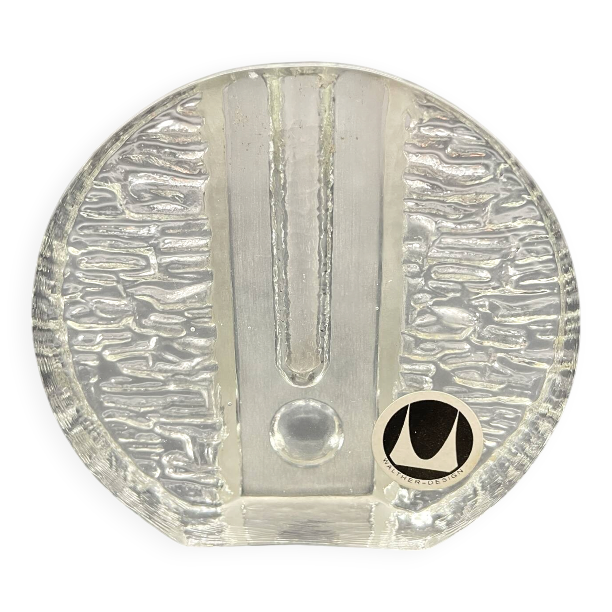 Vase soliflore vintage Walther-Design avec étiquette