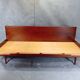 Jitona sobeslav sofa bed in walnut & boucle fabric, vintage czech 1960s