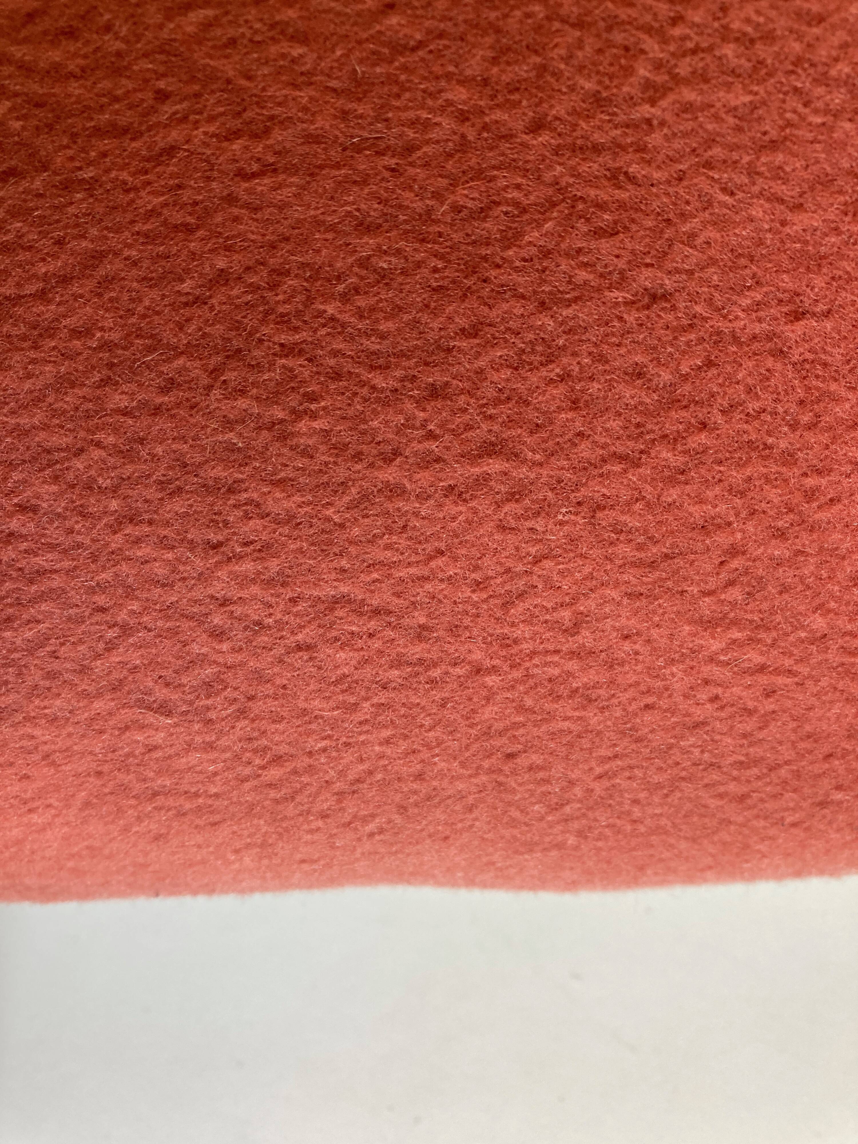 Cushion in cashmere cloth 1970 reversible old linen 60x40