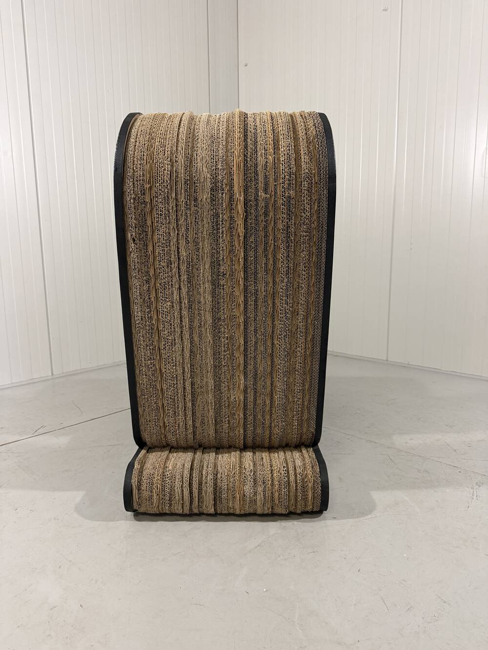 Sculpted cardboard & plywood lounge chair, 1990’s