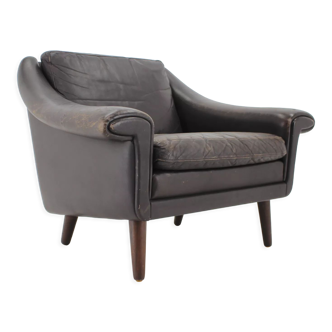 Fauteuil danois en cuir Aage Christiansen ''Matador'' 1960s