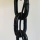 Large Brutalist Iron Floor Lamp