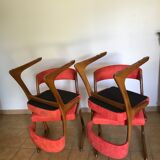 4 vintage teak chairs