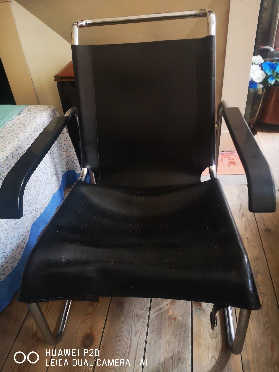 Modernist lounge chair by Marcel Breuer, Thonet edition, 1930s