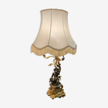 18th bronze table lamp