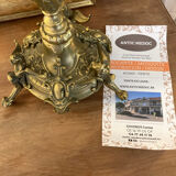 5-spoke bronze chandelier