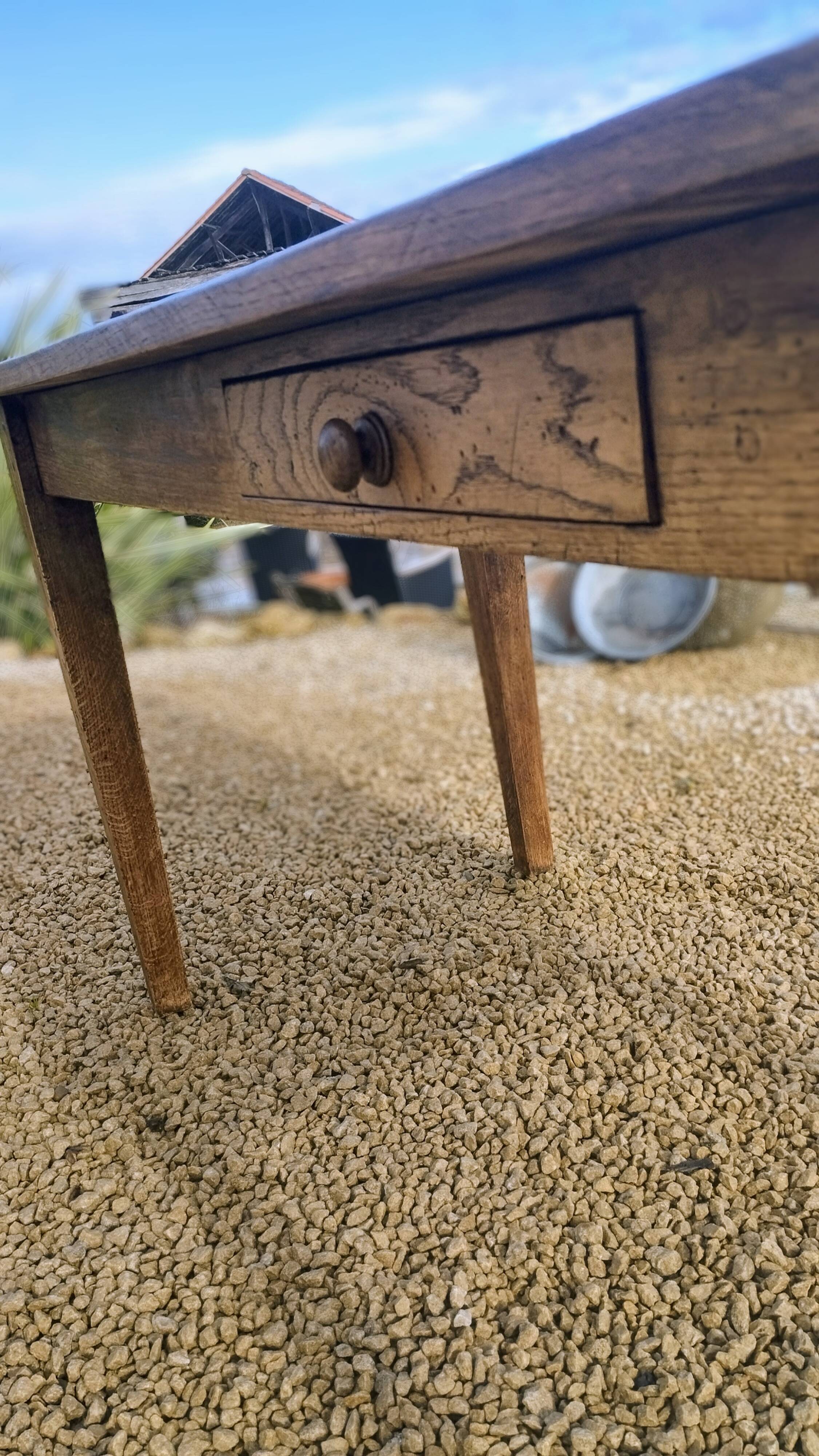 Farm table in sold oak
