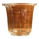 Transparent glass champagne bucket