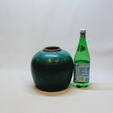 Antique Chinese Ginger Pot 1900 Green Blue Turquoise Enameled Ceramic