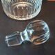 Vintage cut crystal carafe, ball stopper.