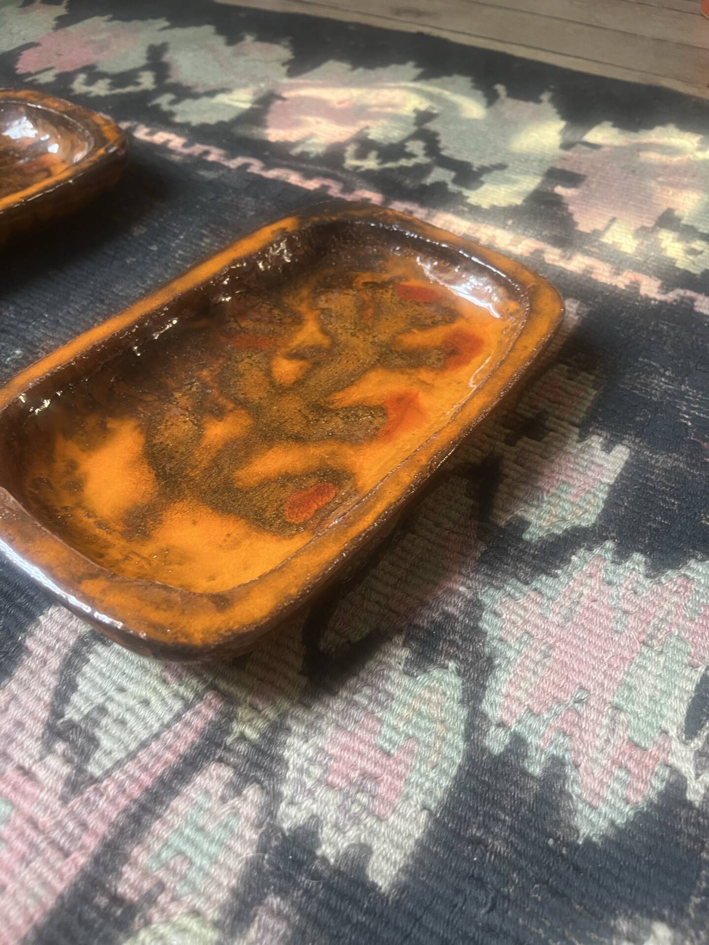 Ceramic dishes - Vallauris - 1960s-70s