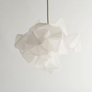 Labyrinth, Hazy, Artisan Light Sculpture with Integrated Fixture, By Republiken