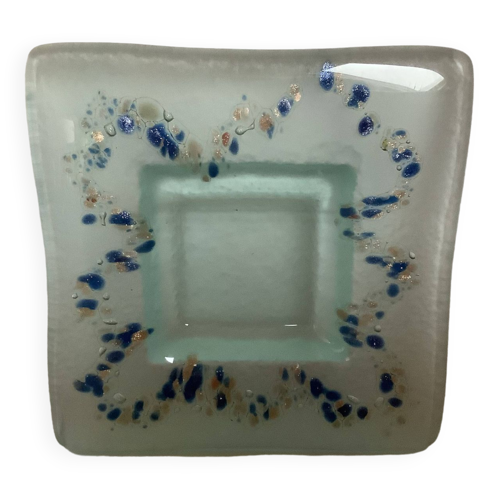 Baguier en pâte de verre pailletée