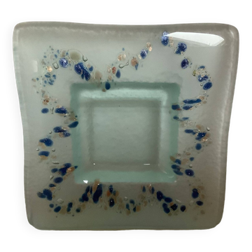 Baguier en pâte de verre pailletée