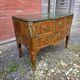 Curved Louis XV style commode in mahogany, mid-20th century.