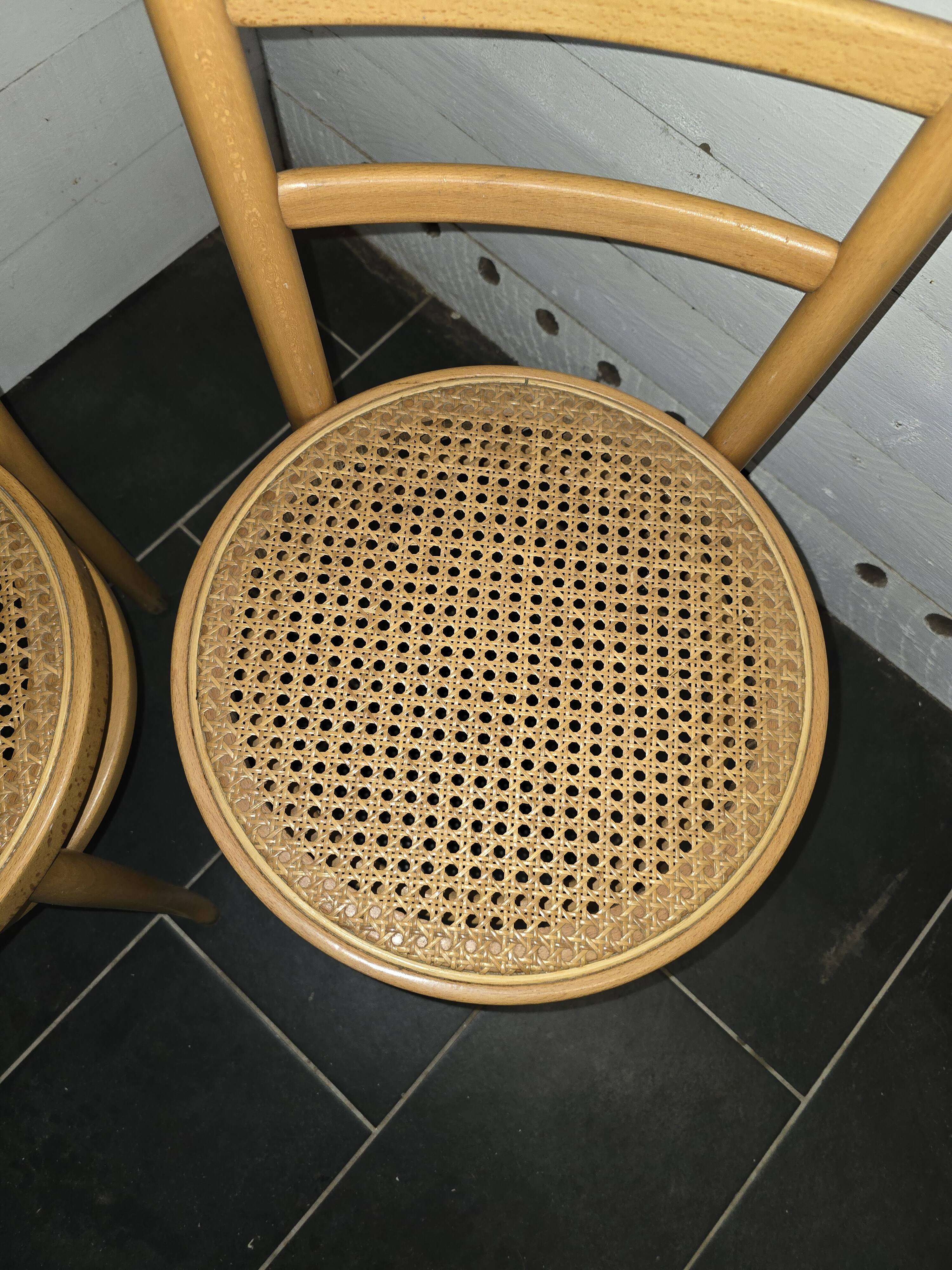 Paire de chaises de bistrot Baumann