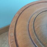 Turned wooden tripod stool