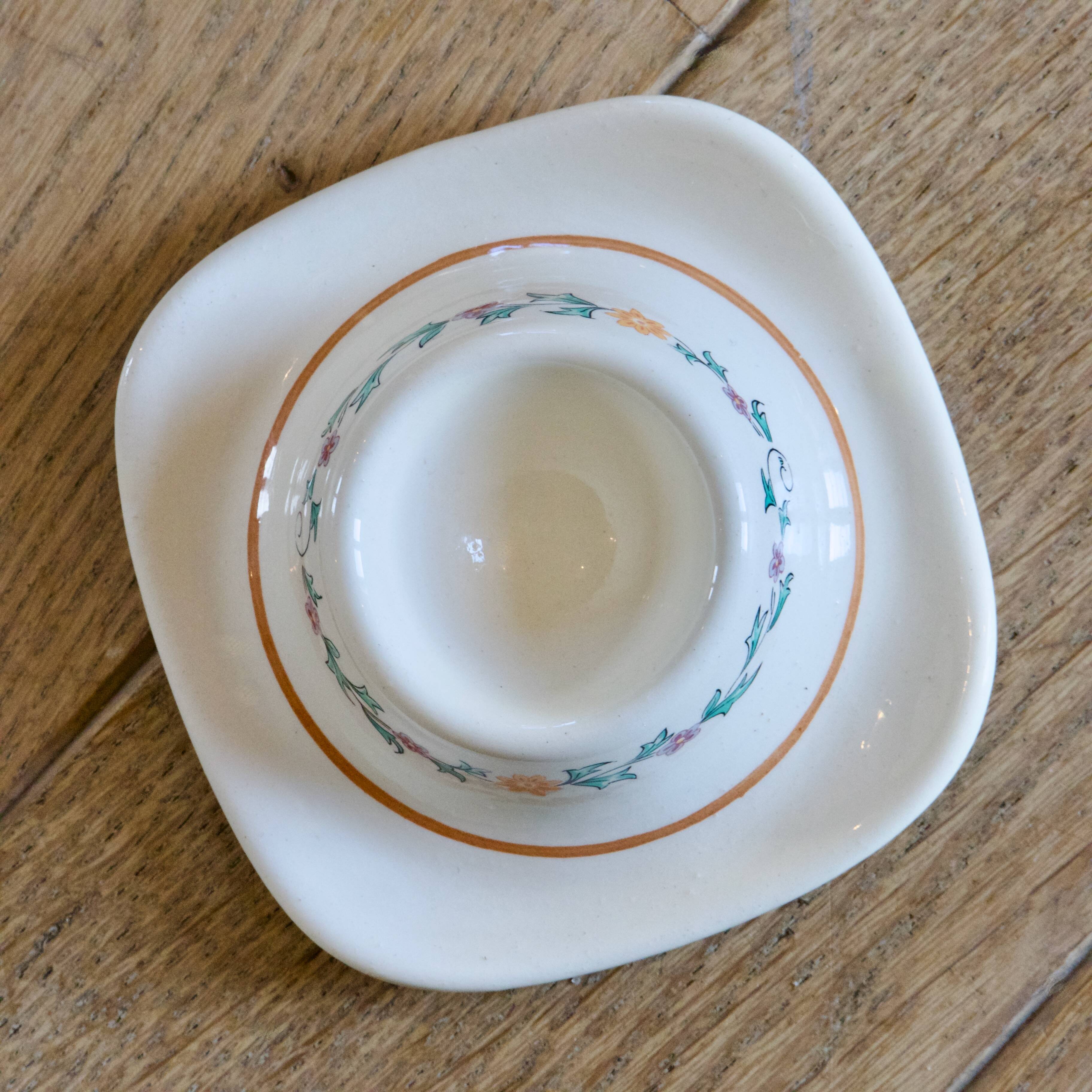 Rare antique 19th-century egg cup signed St. Clément, Félicie collection