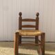 Braided rush low chair 1949