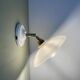 Vintage white opaline lampshade wall lamp
