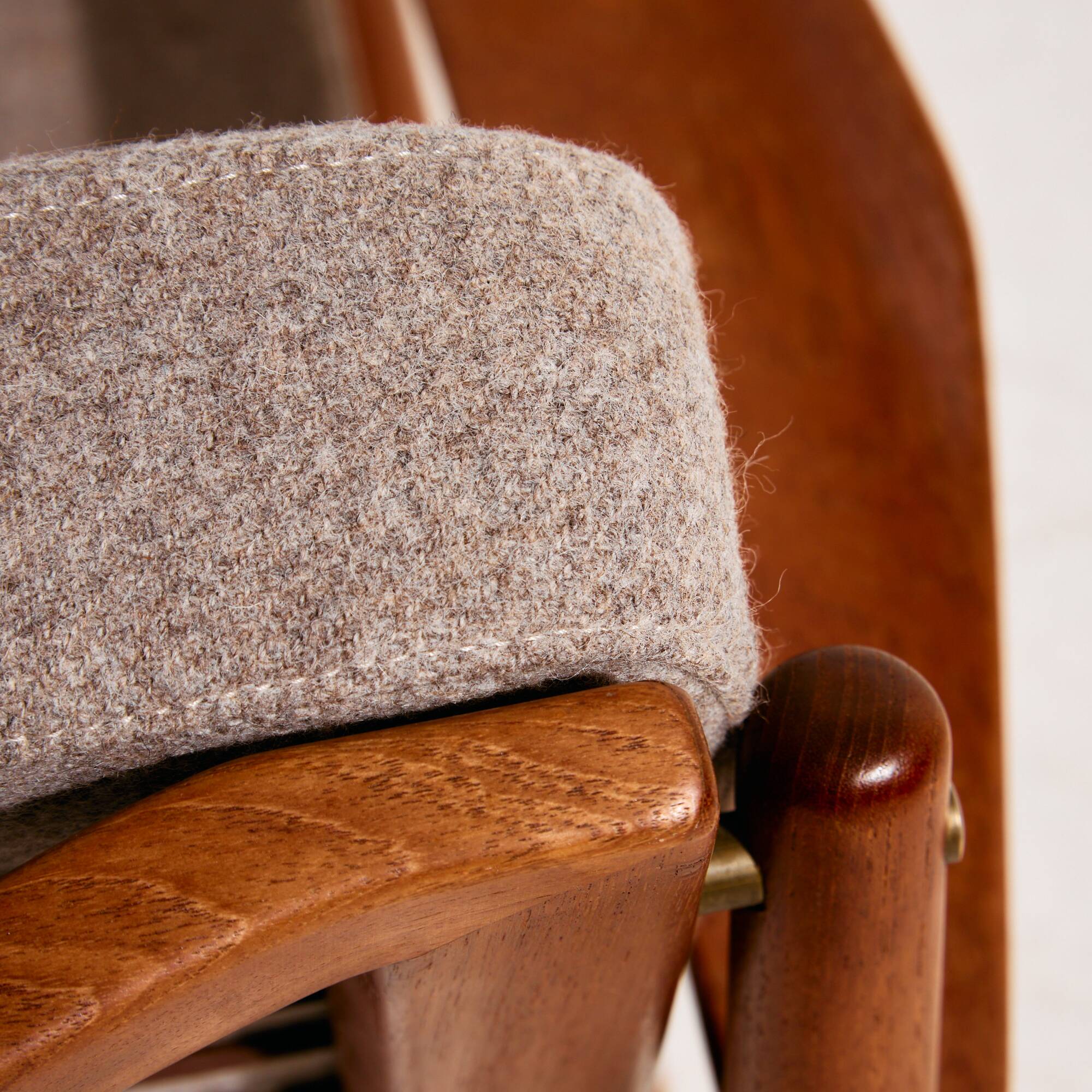 Restored teak armchair by Arne Vodder for Glostrup Møbelfabrik