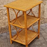 Vintage rattan shelf