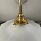 Applique vintage en opaline blanche