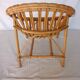 Vintage bamboo children's armchair and cushion