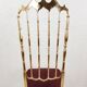 Pair of chiavarine chairs, brass