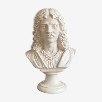 Molière bust in plaster