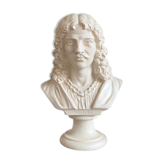 Molière bust in plaster