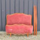 Lit corbeille velours rose  style Louis XVI