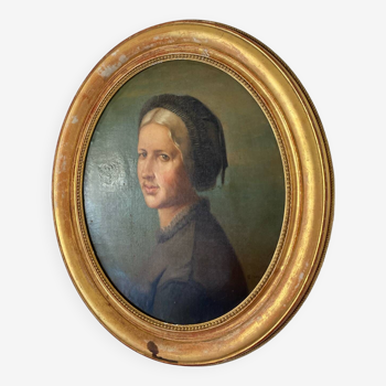 19th century female portrait painting
