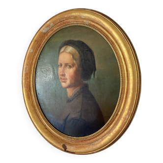 19th century female portrait painting