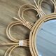 Vintage rattan mirror