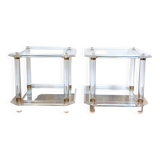Plexiglass side tables / end tables