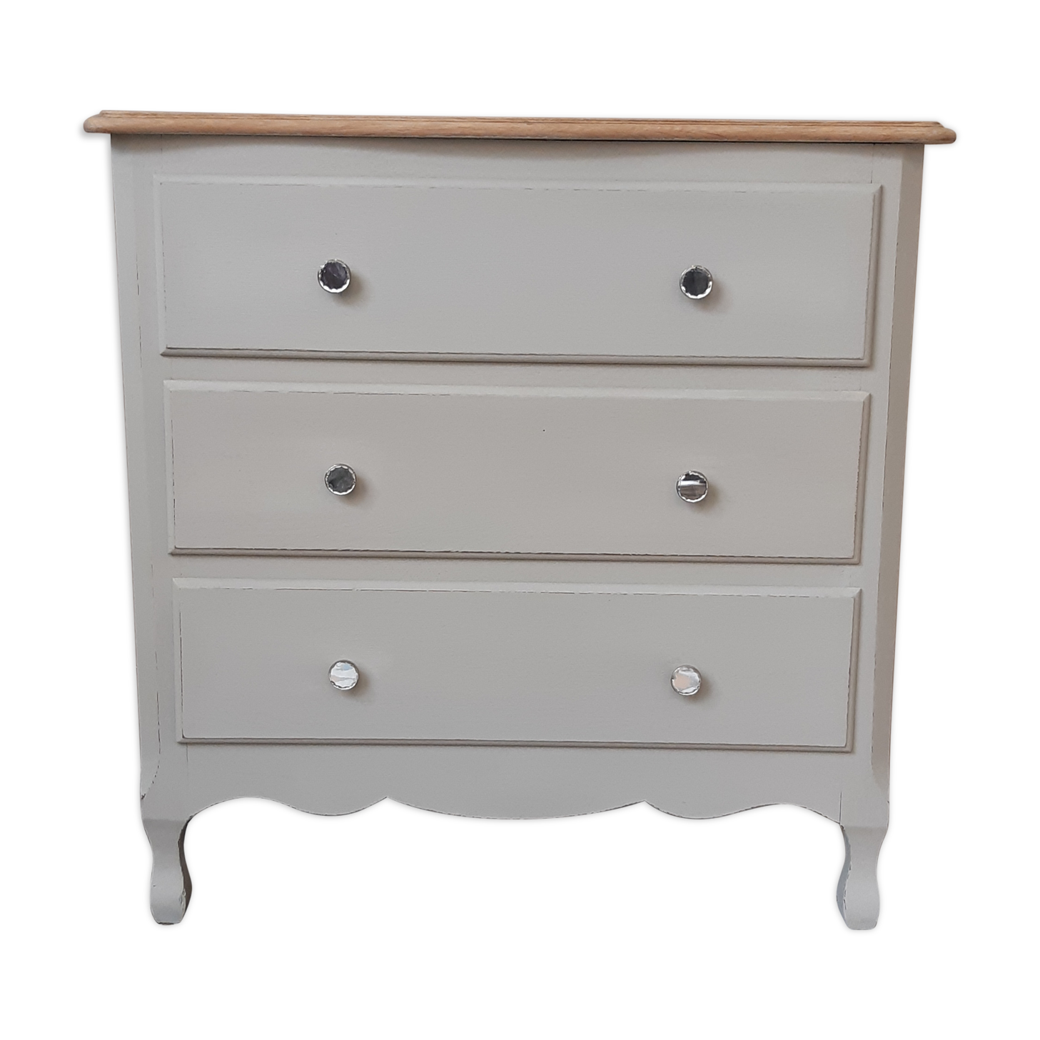 Wood and clay chest of drawers