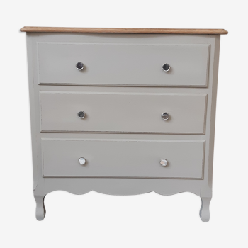 Wood and clay chest of drawers