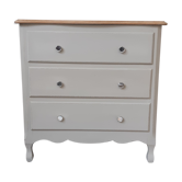 Wood and clay chest of drawers