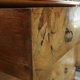Louis Phillipe style chest of drawers in light walnut 20th century