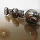 Fontana Arte chrome metal and smoked glass coat rack 70