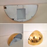 8 half moon sconces, Hollywood regency, brass, 60/70