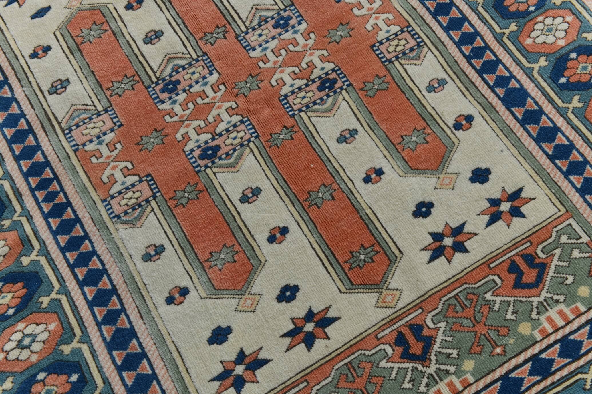 5x7 Blue & Copper Classic Persian Rug, 166x209Cm