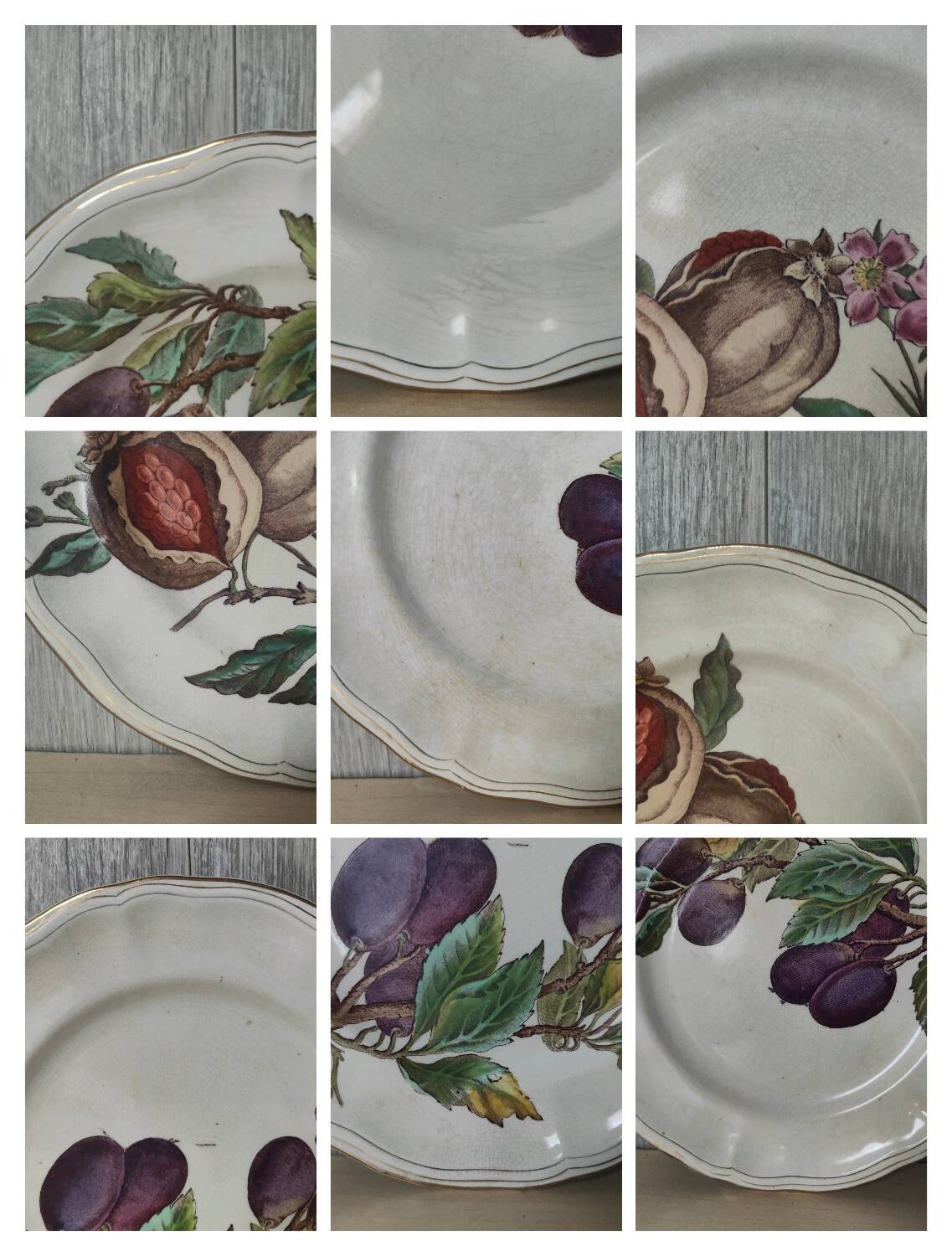 Longchamp Terre de Fer Fruit Plates