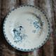 10 antique flat plates in ironstone