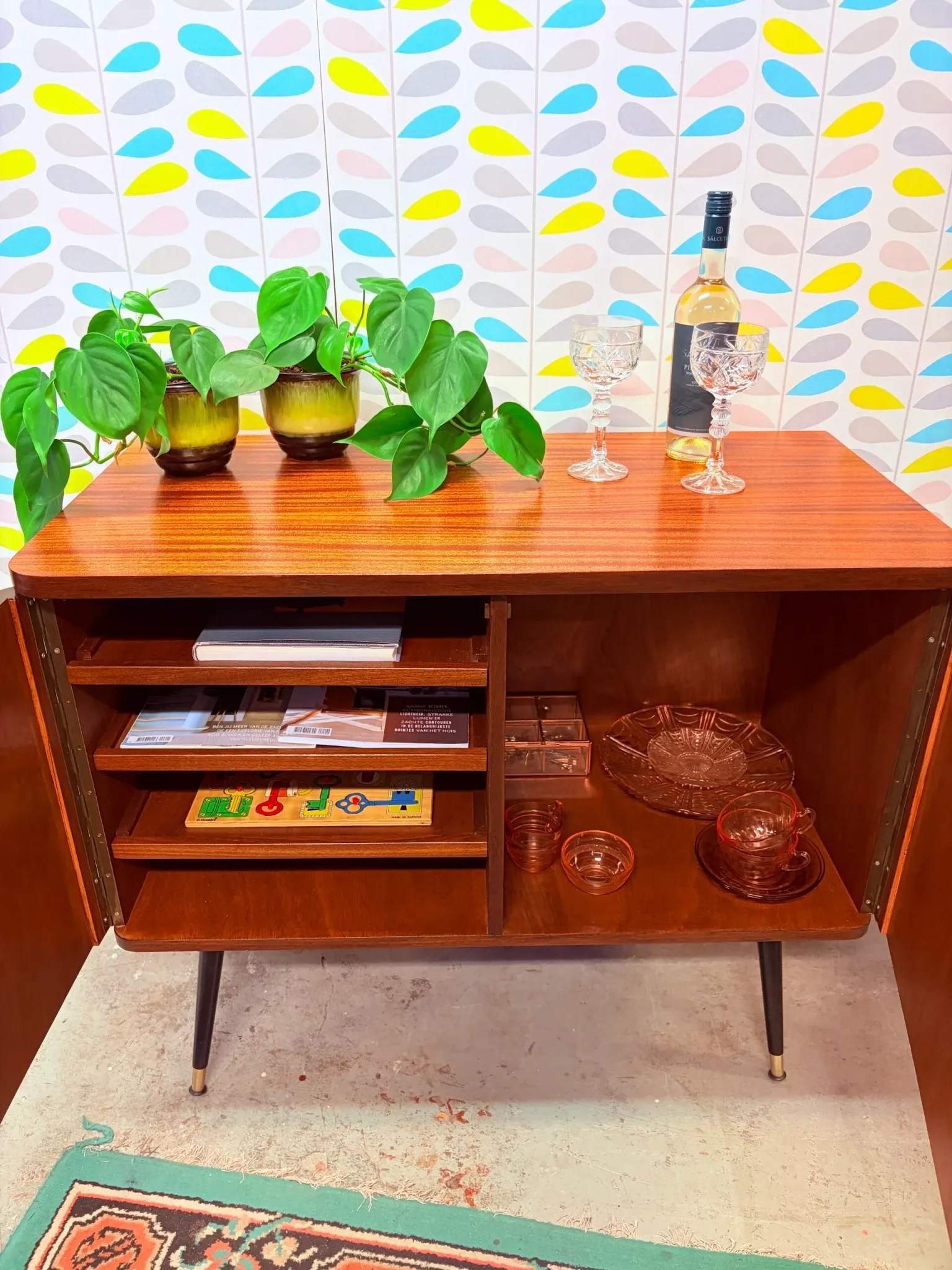 Mid-century cabinet, mahogany
