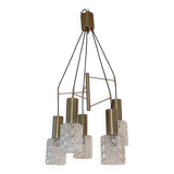 Lustre cascade doré 5 feux