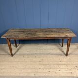 Rustic French oak farmhouse dining table