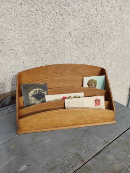 Wooden letter sorter mail box