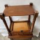 Pair of cherry wood side tables
